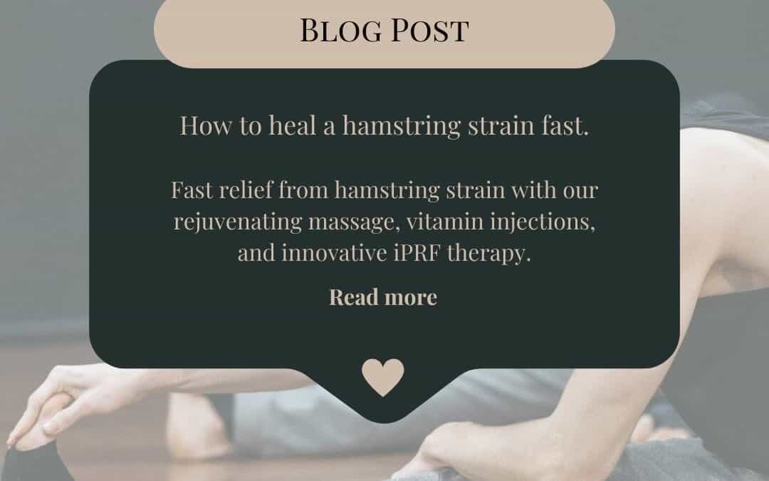 How to heal a hamstring strain fast. Essential Feeling 07757 946023